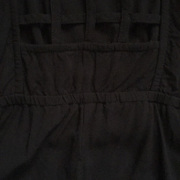 Black Romper w/ Cut Out Design on Back - Picture 6 of 6